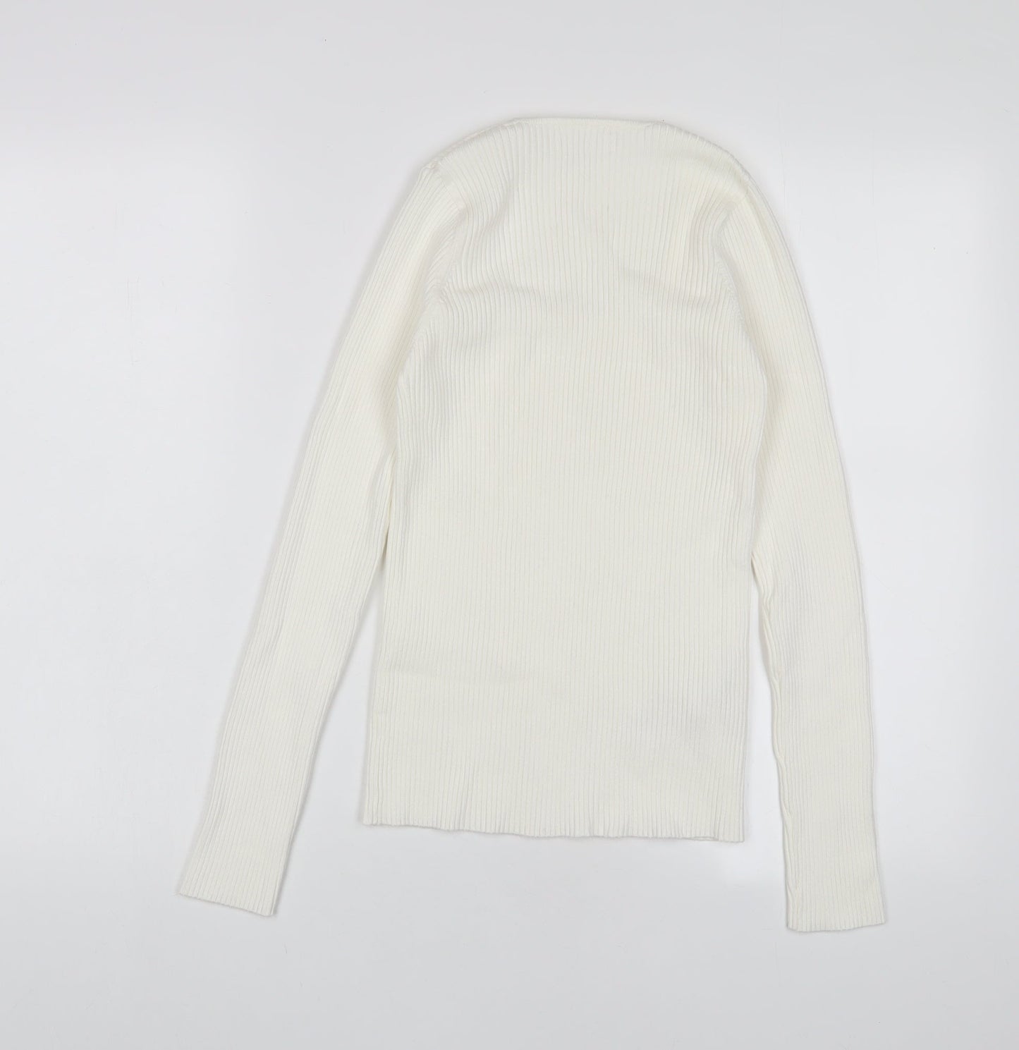 Womens UK Size L Mango Ivory Pullover Jumper