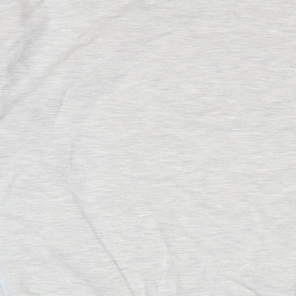 Topman Mens Grey Cotton Pullover Sweatshirt Size L - Oversized