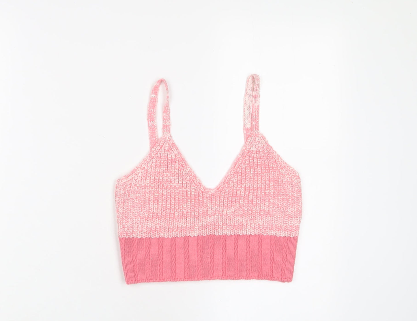 Womens UK Size 10 ASOS Pink Cropped Tank