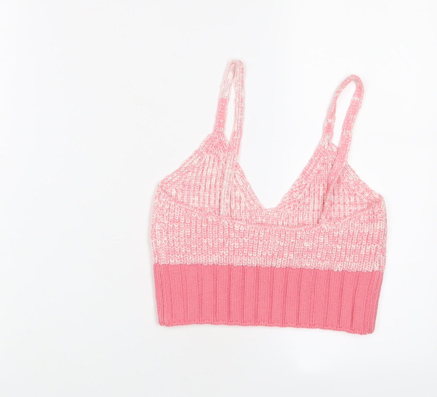 Womens UK Size 10 ASOS Pink Cropped Tank