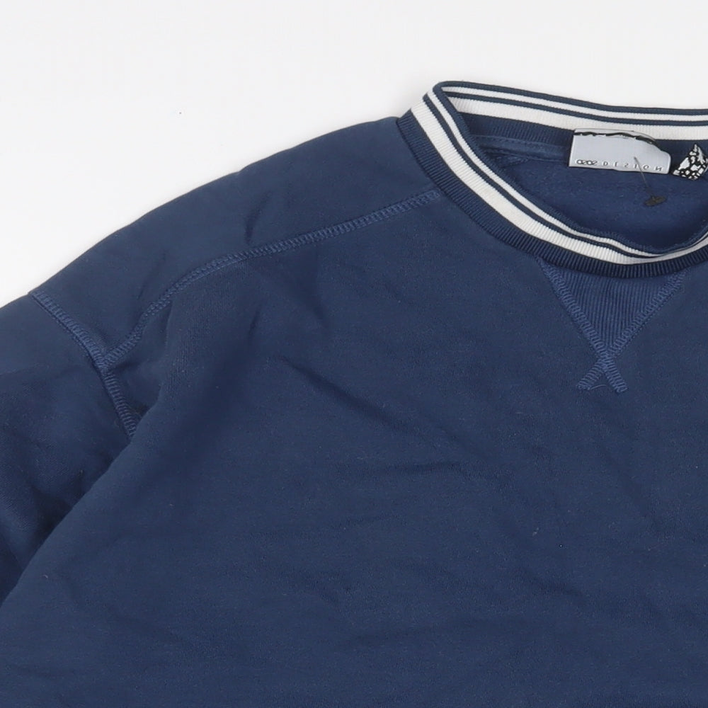 Mens UK Size S ASOS Blue Pullover Sweatshirt