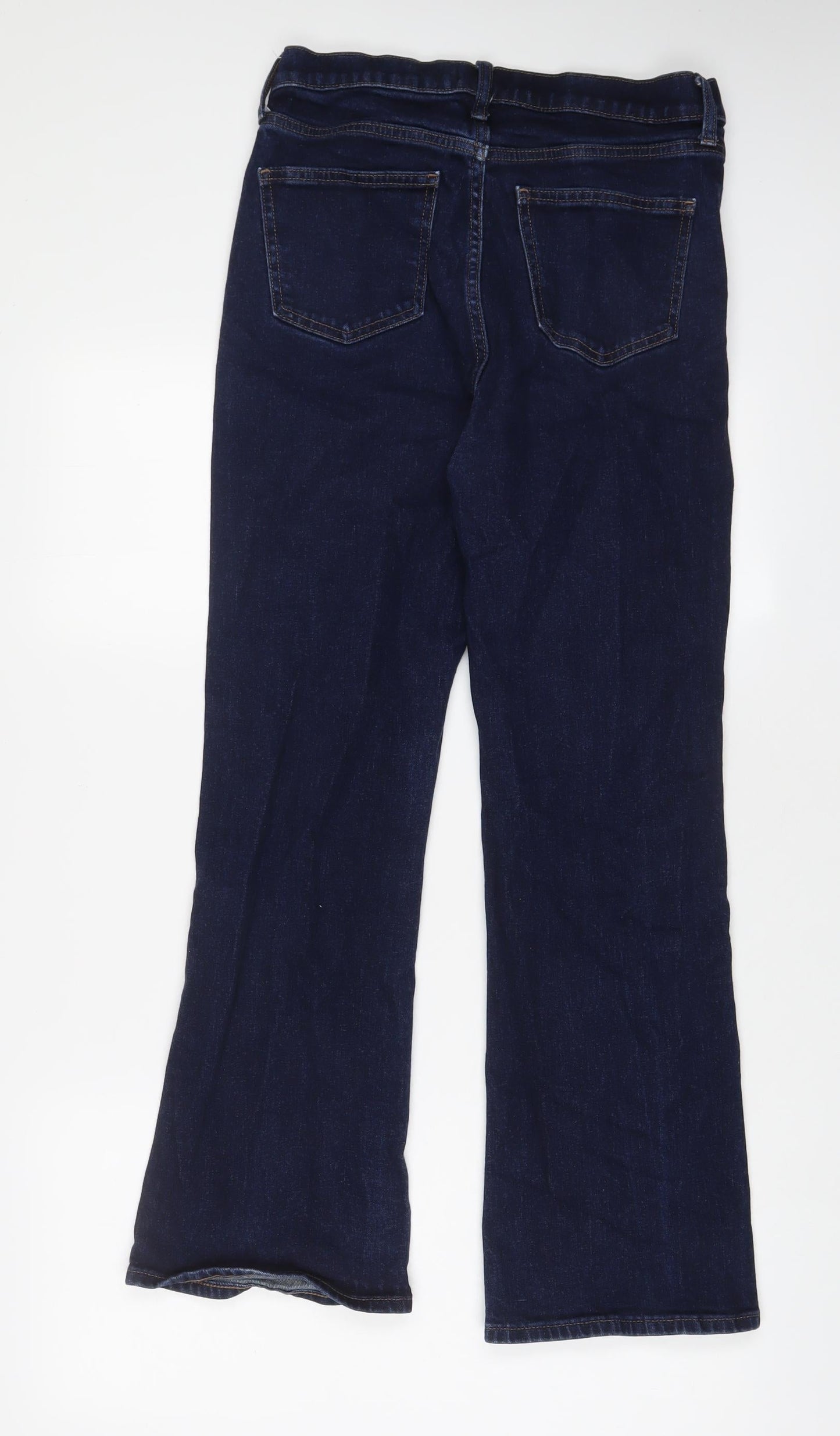 Uniqlo Womens Blue Cotton Bootcut Jeans Size 26 in L28 in Regular Zip