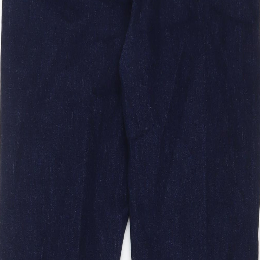 Uniqlo Womens Blue Cotton Bootcut Jeans Size 26 in L28 in Regular Zip