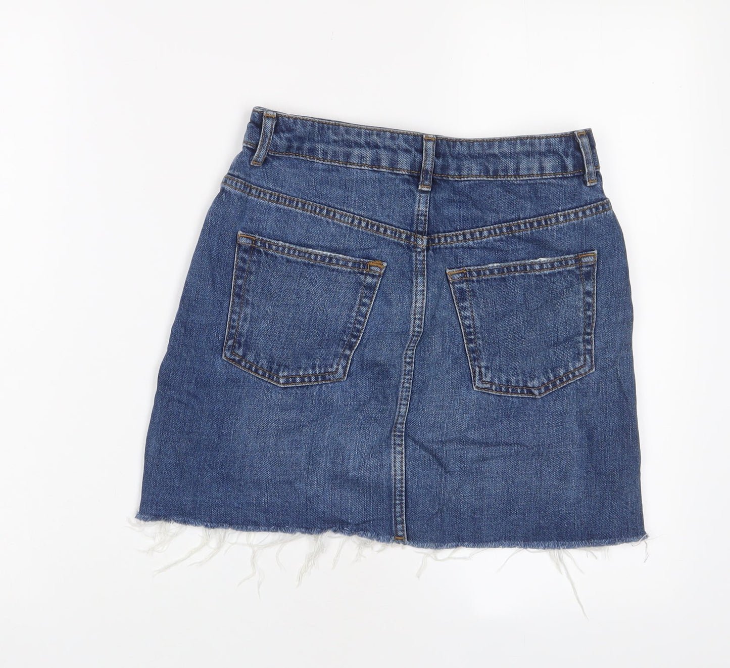 Womens UK Size 6 Topshop A-Line Denim Skirt