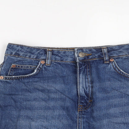 Womens UK Size 6 Topshop A-Line Denim Skirt
