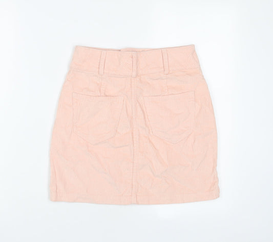 Hollister Womens Pink Cotton A-Line Skirt Size 26 in Zip