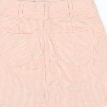 Hollister Womens Pink Cotton A-Line Skirt Size 26 in Zip