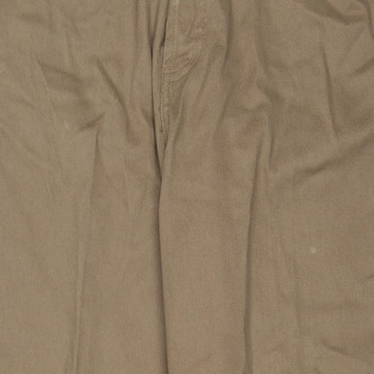 Mens UK Size 34 in Trading-Co Regular Fit Straight Brown Jeans