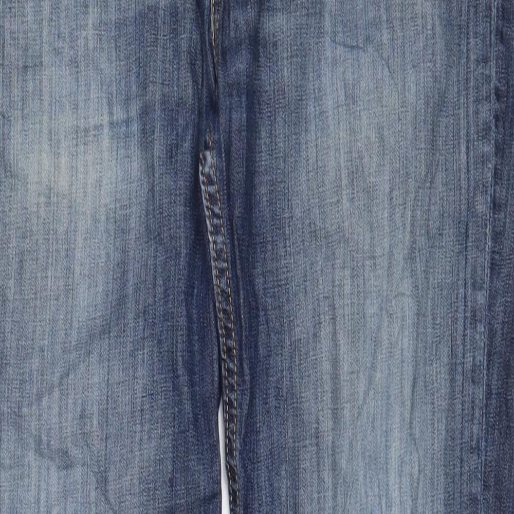 Levi's Mens Blue Cotton Straight Jeans Size 34 in L29 in Regular Zip