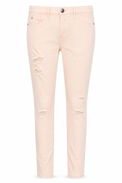 Womens UK Size 12 River Island Regular Fit Skinny Pink Jeans