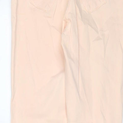 River Island Womens Pink Cotton Skinny Jeans Size 12 L28 in Regular Zip