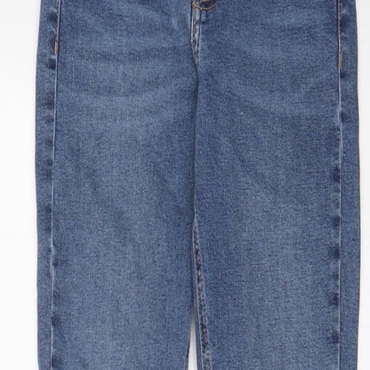 Topshop Womens Blue Cotton Skinny Jeans Size 26 in L32 in Regular Zip