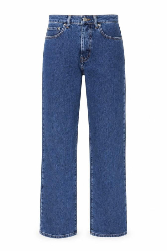 Womens UK Size 8 NA-KD Regular Fit Straight Blue Jeans