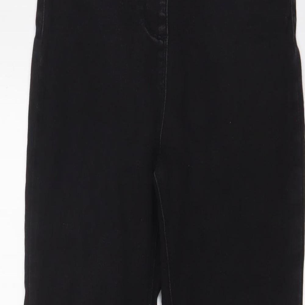 George Girls Black Cotton Jegging Jeans Size 11-12 Years L25 in Regular Pullover