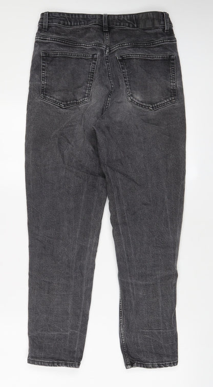 Weekday Womens Grey Cotton Tapered Jeans Size 28 in L29 in Regular Zip