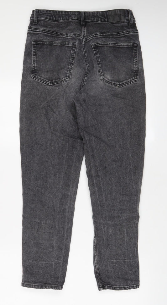 Weekday Womens Grey Cotton Tapered Jeans Size 28 in L29 in Regular Zip