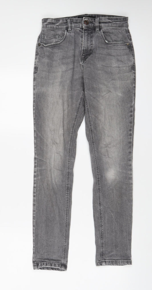 Mens UK Size 26 in NEXT Regular Fit Skinny Grey Jeans