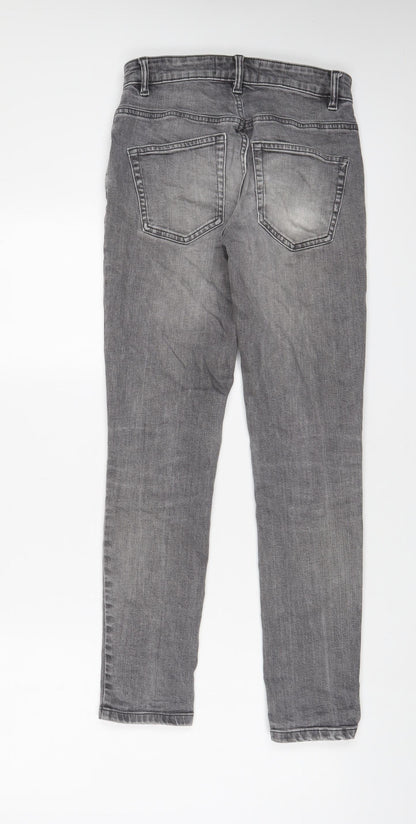 Mens UK Size 26 in NEXT Regular Fit Skinny Grey Jeans