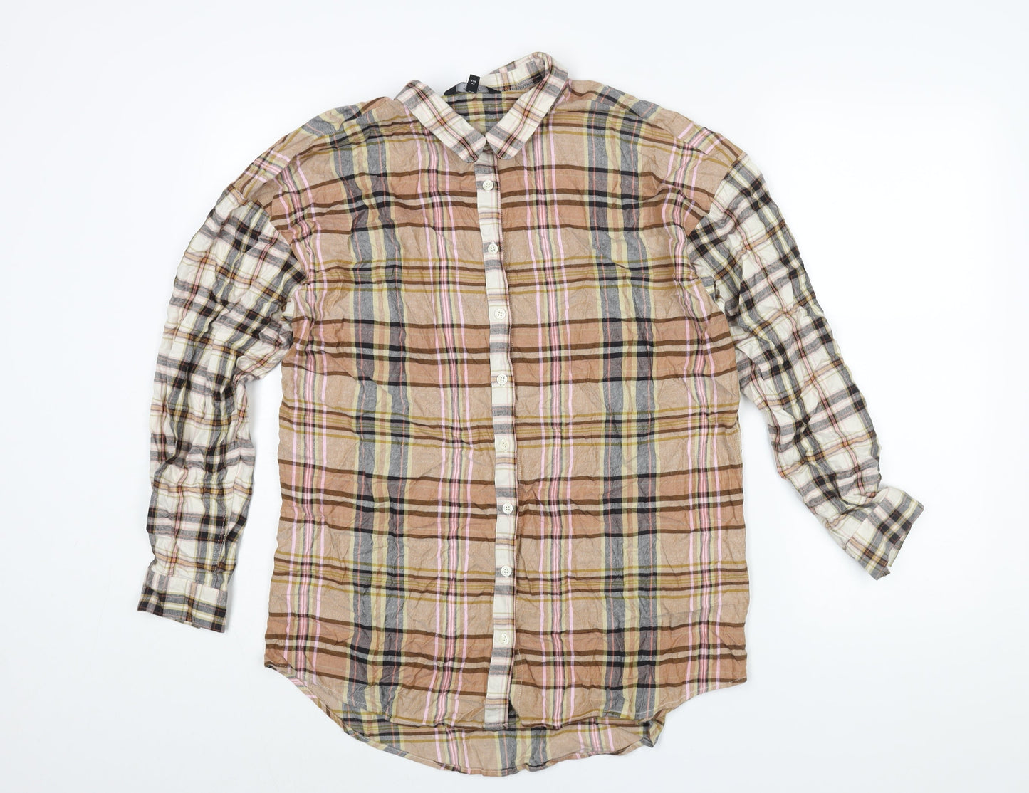 Womens UK Size 14 NEXT Multicoloured Basic Button-Up