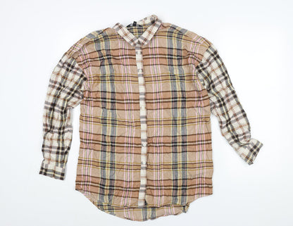 Womens UK Size 14 NEXT Multicoloured Basic Button-Up