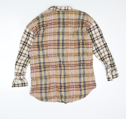 Womens UK Size 14 NEXT Multicoloured Basic Button-Up