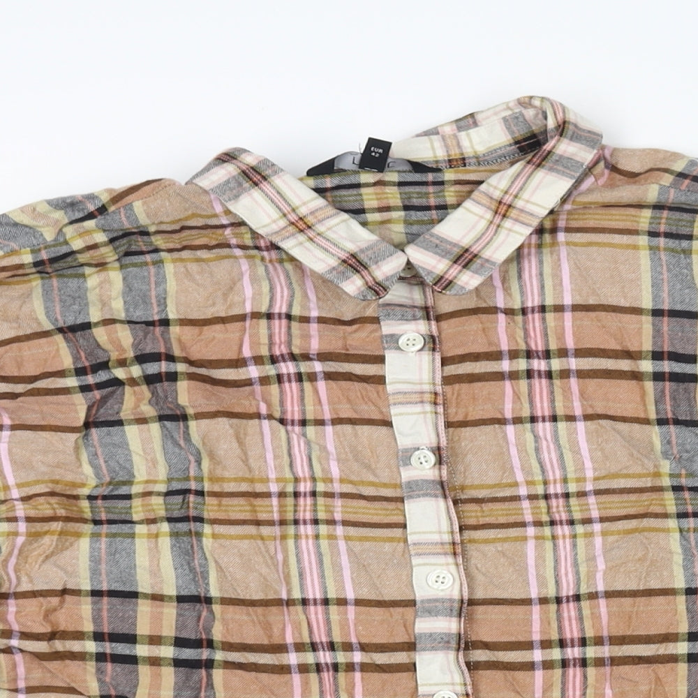 Womens UK Size 14 NEXT Multicoloured Basic Button-Up