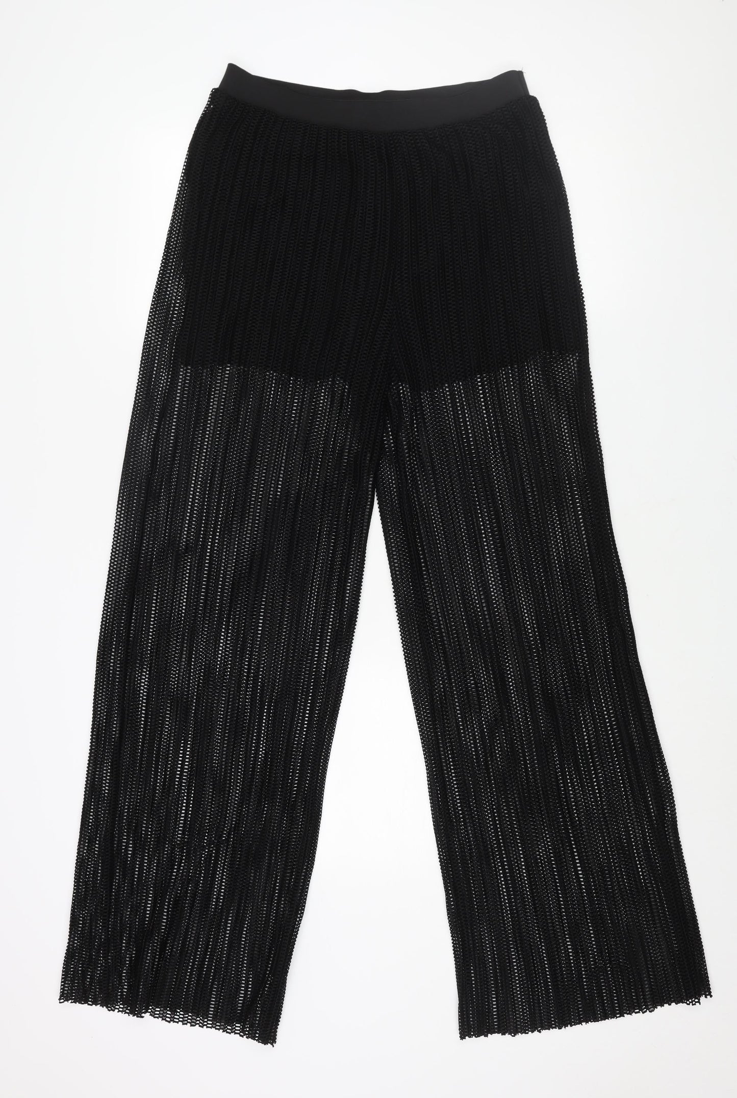Womens UK Size S Mango Regular Fit  Black Trousers