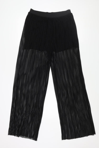 Womens UK Size S Mango Regular Fit  Black Trousers