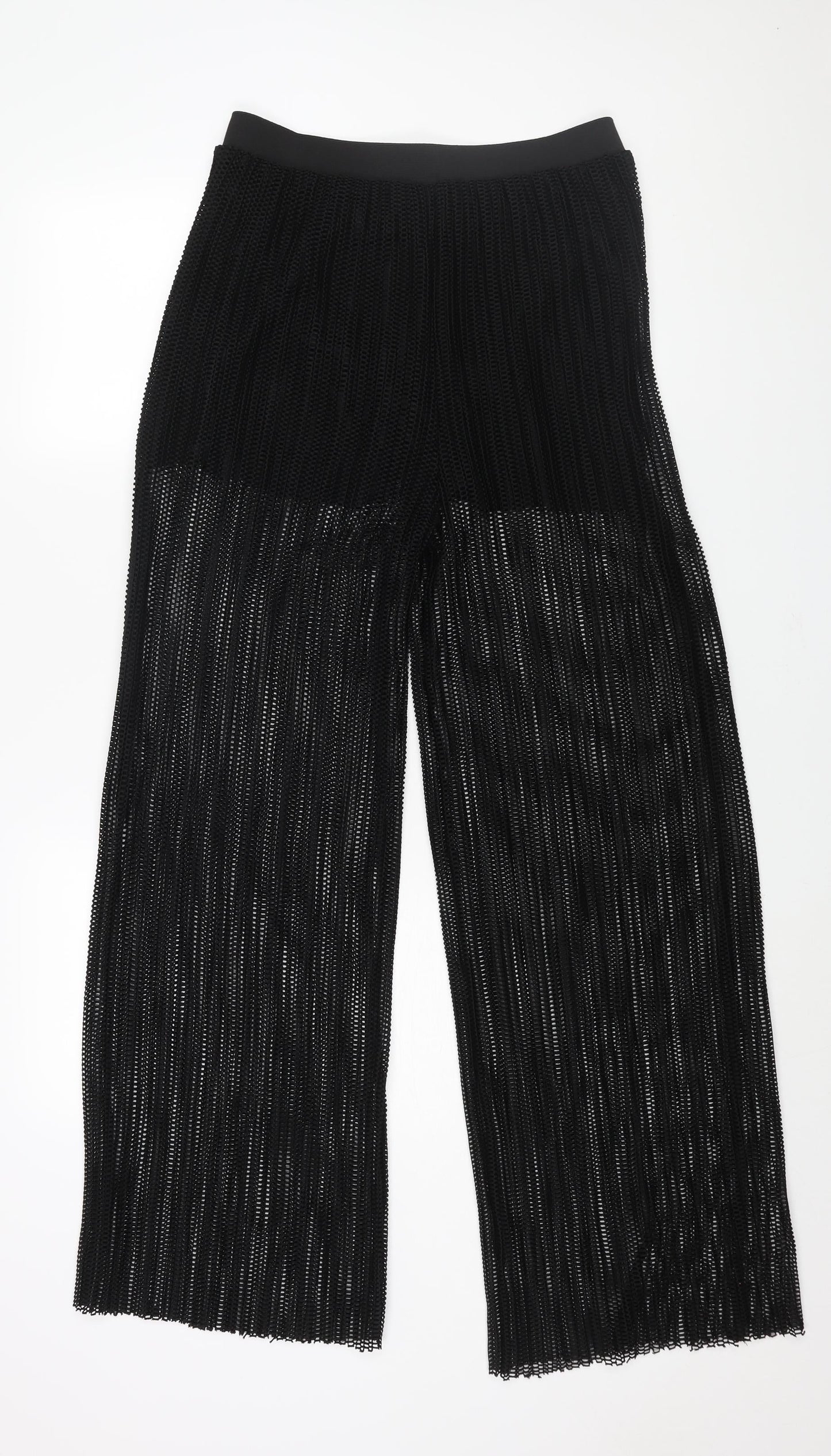 Womens UK Size S Mango Regular Fit  Black Trousers