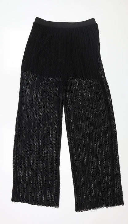 Womens UK Size S Mango Regular Fit  Black Trousers