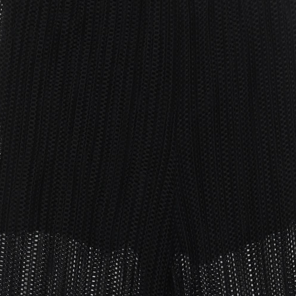 Womens UK Size S Mango Regular Fit  Black Trousers