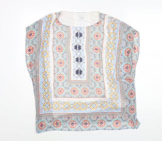 Womens UK Size 14 Classic Multicoloured Basic Blouse