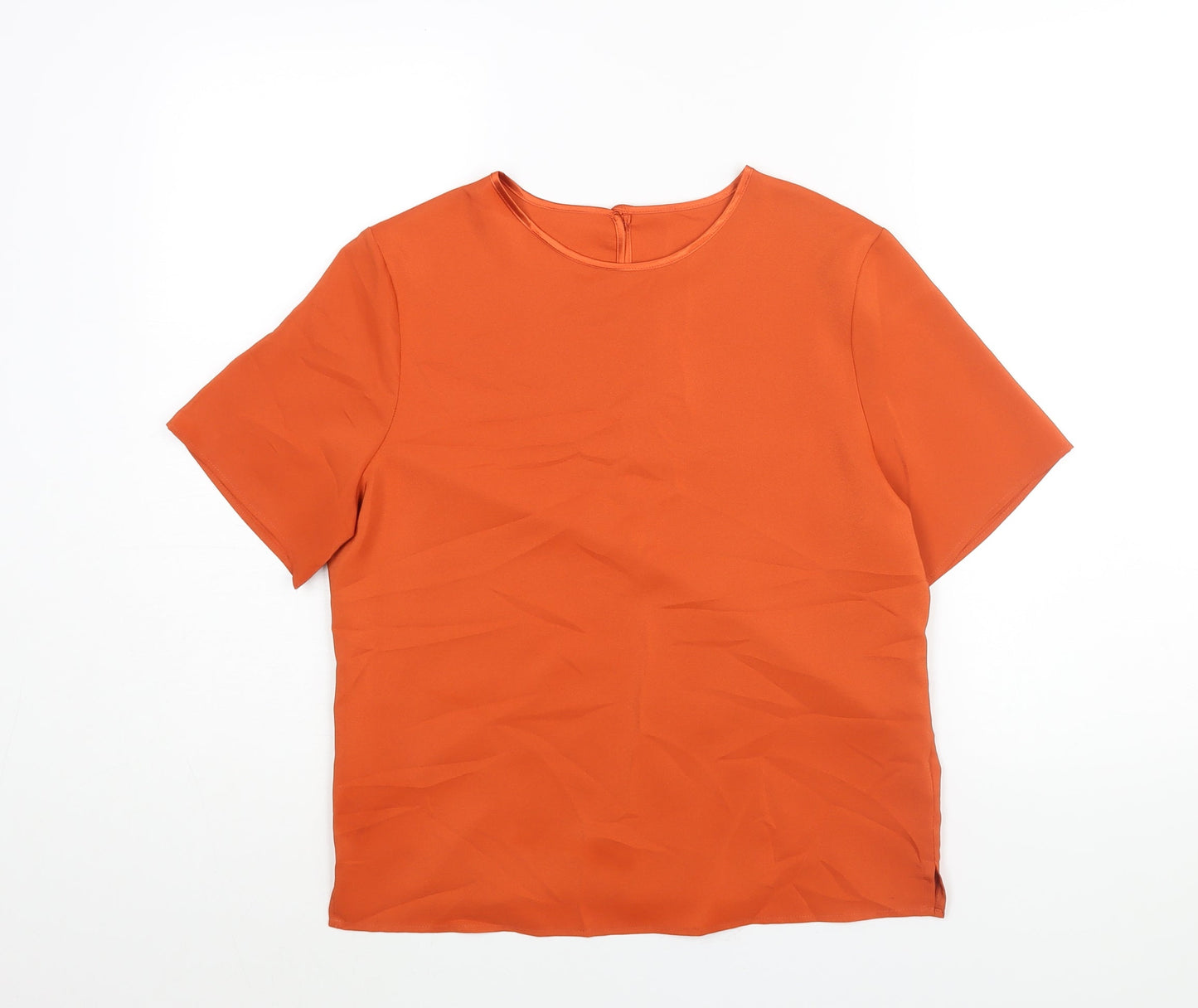 Womens UK Size 12 St Michael Orange Basic Blouse