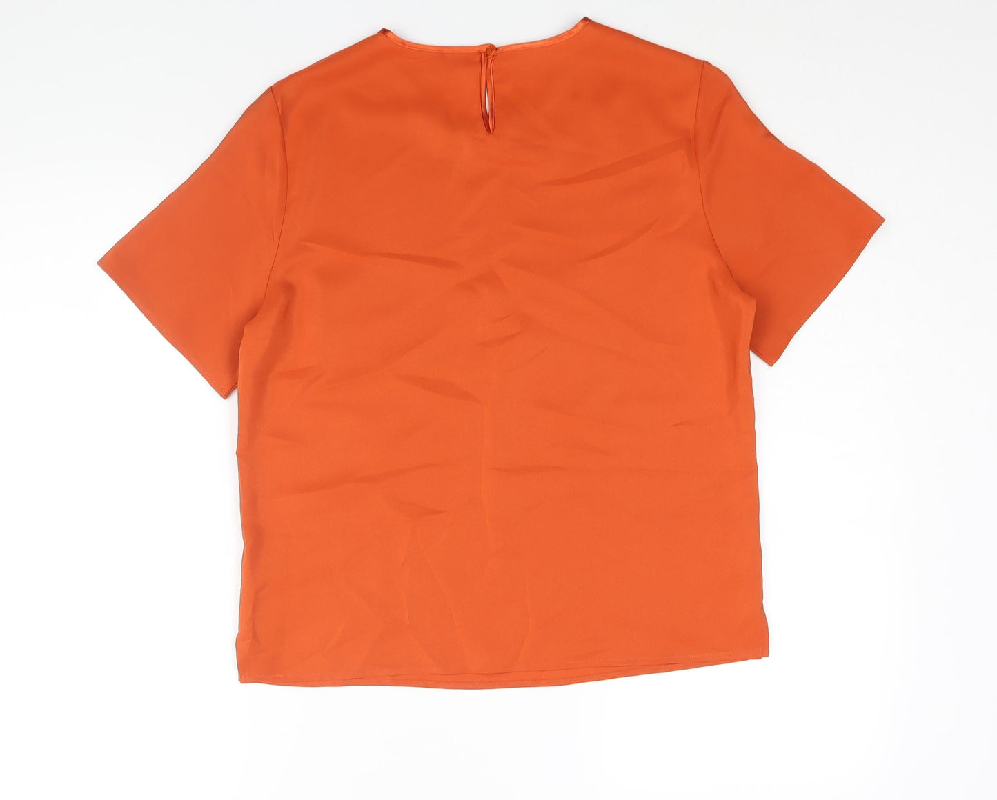 Womens UK Size 12 St Michael Orange Basic Blouse