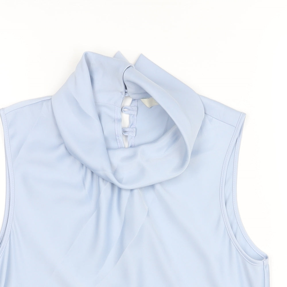 Womens UK Size 10 Marks and Spencer Blue Camisole Blouse
