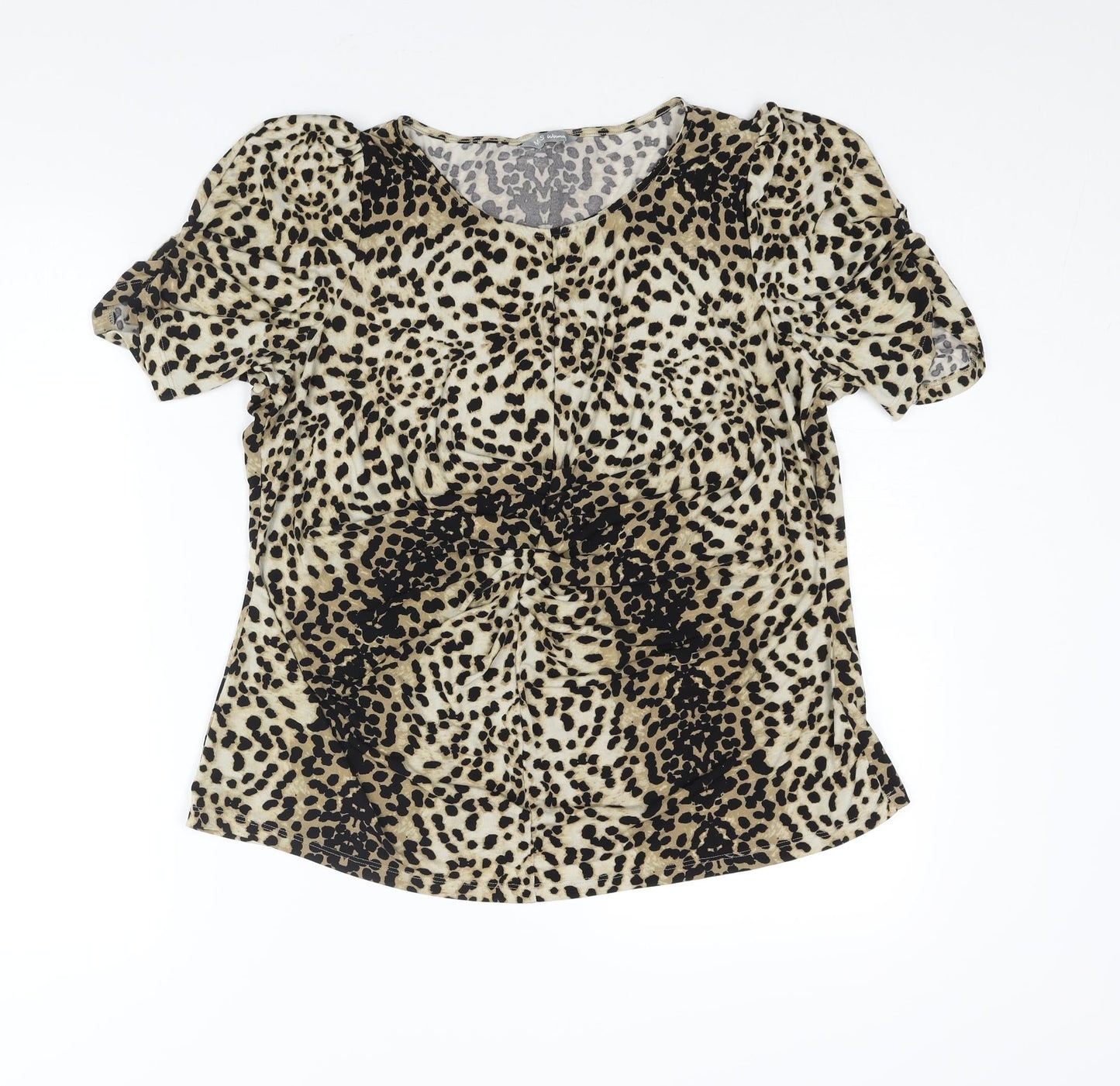 Womens UK Size 18 Marks and Spencer Brown Basic Blouse