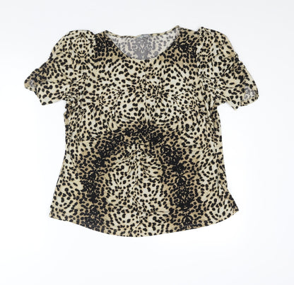 Womens UK Size 18 Marks and Spencer Brown Basic Blouse