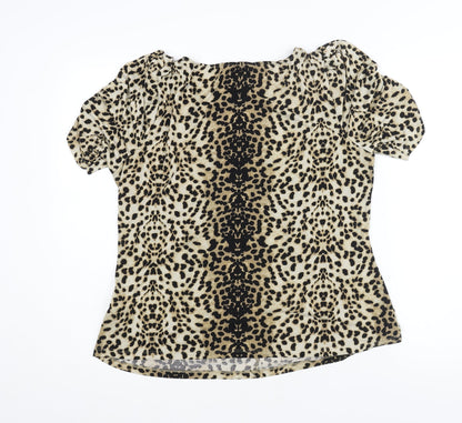 Womens UK Size 18 Marks and Spencer Brown Basic Blouse