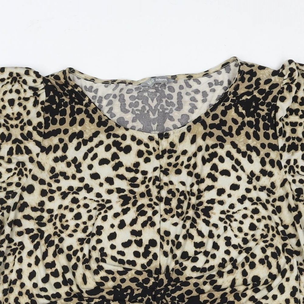 Womens UK Size 18 Marks and Spencer Brown Basic Blouse