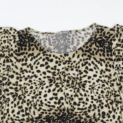 Womens UK Size 18 Marks and Spencer Brown Basic Blouse