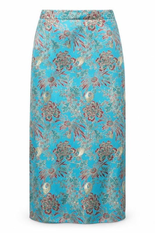Felicity Black Womens Multicoloured Geometric Polyester Maxi Skirt Size 28 in Zip