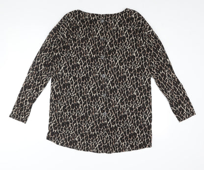 Womens UK Size 12 NEXT Brown Pullover Jumper