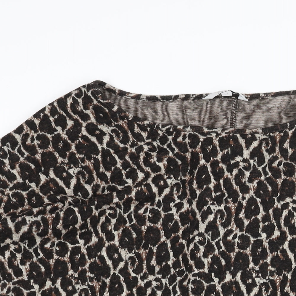 Womens UK Size 12 NEXT Brown Pullover Jumper