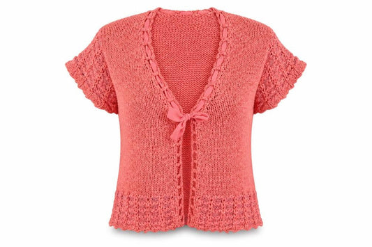 Womens UK Size L C.M.D Pink Cardigan Jumper