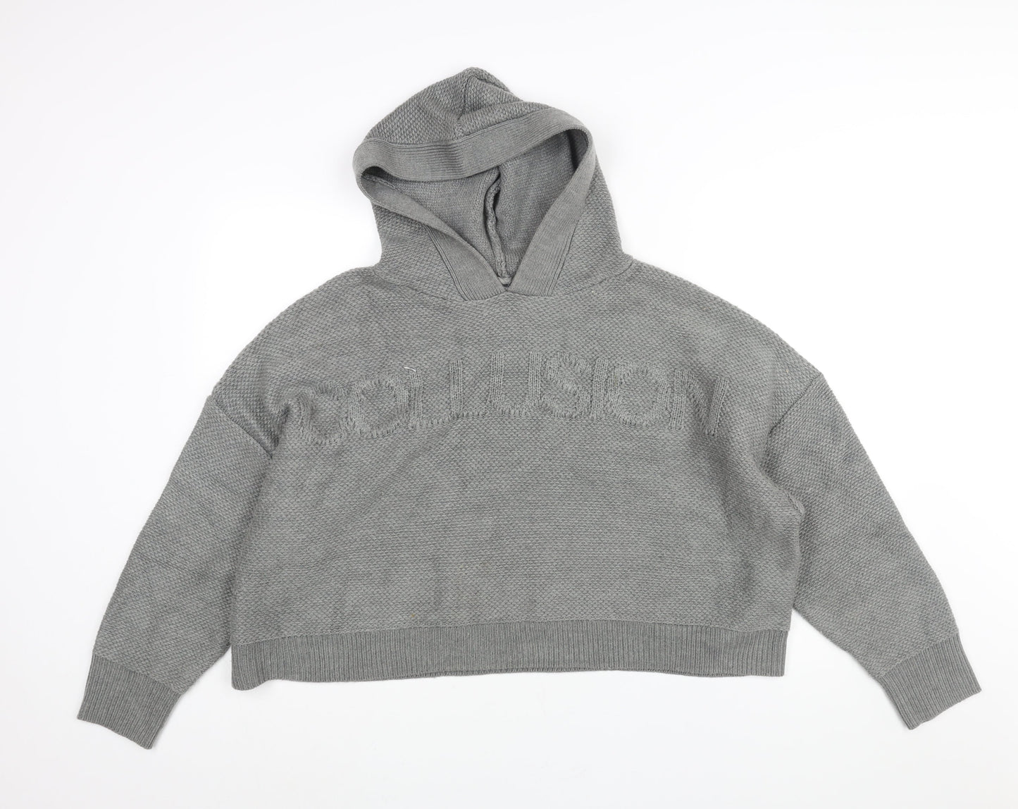 Womens UK Size 18 COLLUSION Grey Pullover Jumper