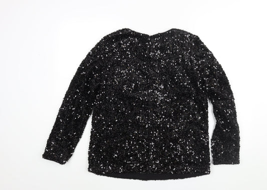 Womens UK Size 16 Wardrobe Black Pullover Jumper
