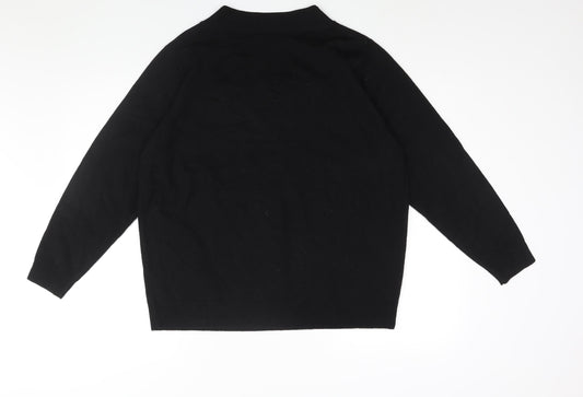 Womens UK Size 16 Wardrobe Black Pullover Jumper
