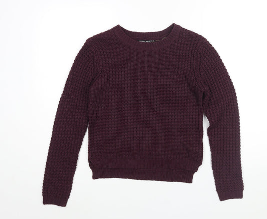 Womens UK Size 8 Select Purple Pullover Jumper