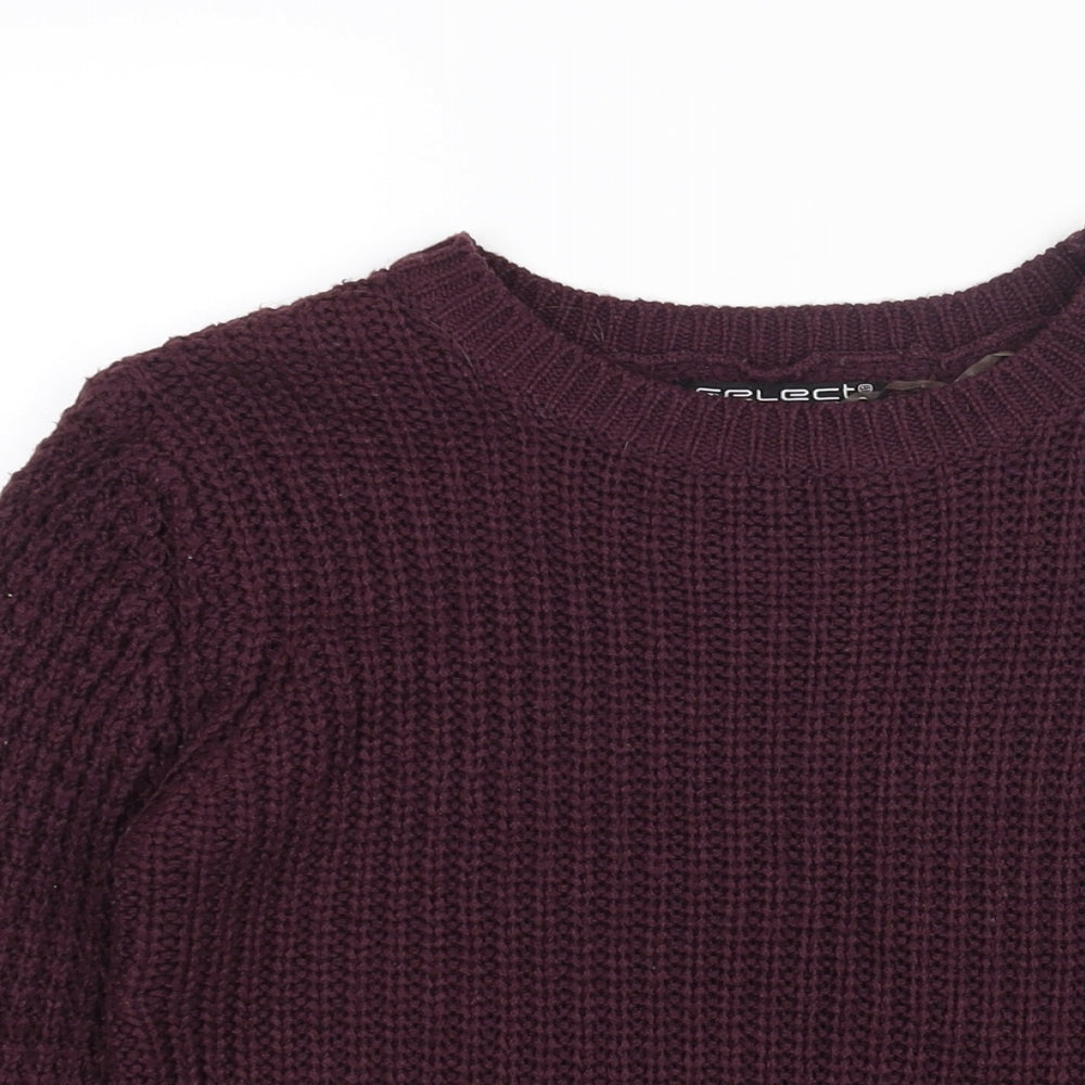 Womens UK Size 8 Select Purple Pullover Jumper