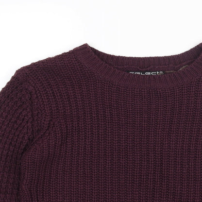 Womens UK Size 8 Select Purple Pullover Jumper
